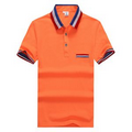 Pique Cotton Short Sleeve Polo With Pocket